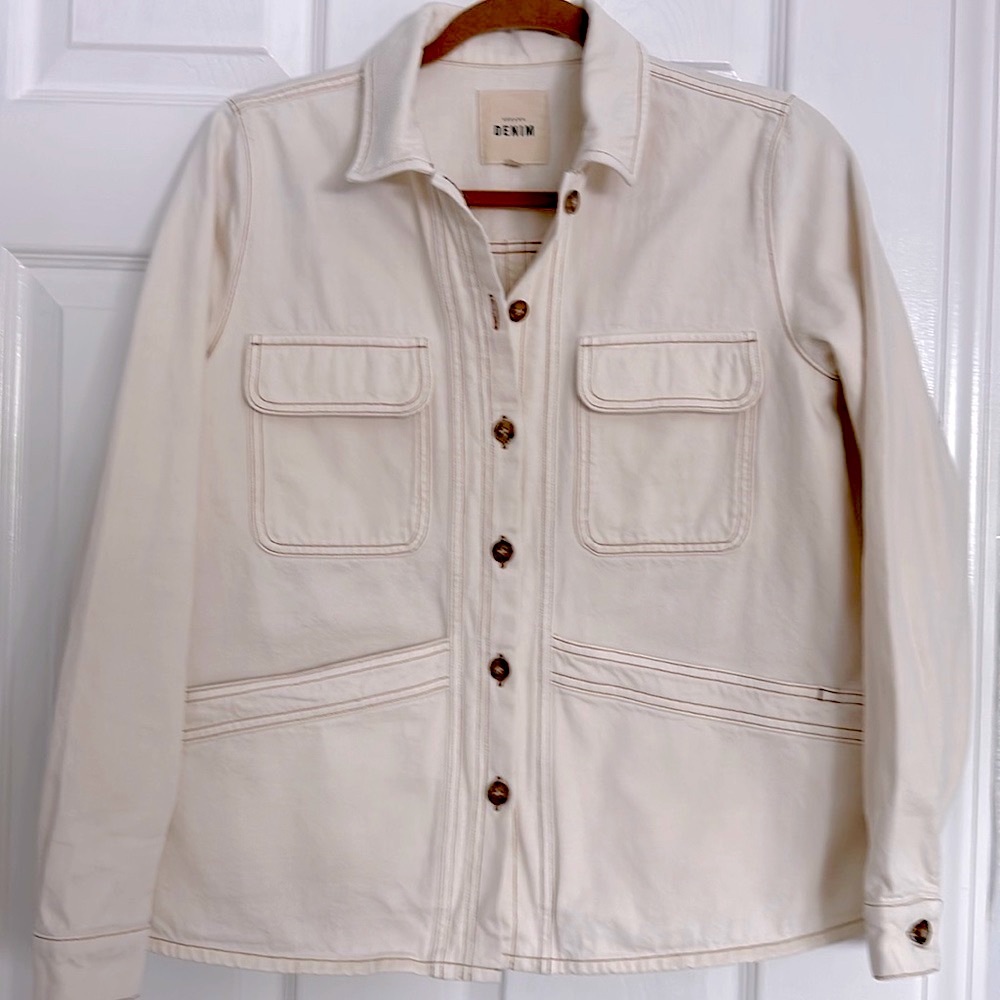 Sezane Willa jacket Ecru Size small - Picture 3 of 7